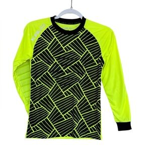 New Kalci Soccer Goalkeeper Jersey Elbow Padded Goalkeeper Shirt Size YM